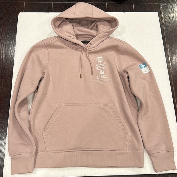 Carhartt Tops - Carhartt Relaxed Fit Hoodie Sweatshirt Taupe size Small New